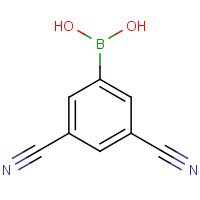 1212021-54-9 3,5-DICYANOPHENYL)BORONIC ACID chemical structure