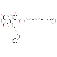 1391051-88-9 2-[[[2-hydroxy-2-[4-hydroxy-3-(hydroxymethyl)phenyl]ethyl]-[6-(4-phenylbutoxy)hexyl]amino]methyl]-5-[1-hydroxy-2-[6-(4-phenylbutoxy)hexylamino]ethyl]phenol chemical structure