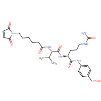 159857-80-4 N-[(2S)-1-[[(2S)-5-(carbamoylamino)-1-[4-(hydroxymethyl)anilino]-1-oxopentan-2-yl]amino]-3-methyl-1-oxobutan-2-yl]-6-(2,5-dioxopyrrol-1-yl)hexanamide chemical structure