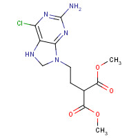 172529-93-0 dimethyl 2-[2-(2-amino-6-chloropurin-9-yl)ethyl]propanedioate chemical structure