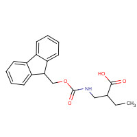 180181-95-7 2-({[(9H-fluoren-9-ylmethoxy)carbonyl]amino}methyl)butanoic acid chemical structure