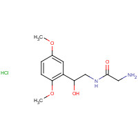 43218-56-0 2-amino-N-[2-(2,5-dimethoxyphenyl)-2-hydroxyethyl]acetamide;hydrochloride chemical structure
