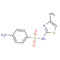 515-59-3 4-amino-N-(4-methyl-1,3-thiazol-2-yl)benzenesulfonamide chemical structure