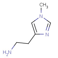501-75-7 2-(1-methylimidazol-4-yl)ethanamine chemical structure