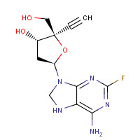 865363-93-5 (2R,3S,5R)-5-(6-amino-2-fluoropurin-9-yl)-2-ethynyl-2-(hydroxymethyl)oxolan-3-ol chemical structure