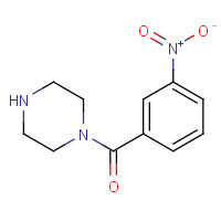 341529-34-8 1-(3-nitrobenzoyl)piperazine chemical structure