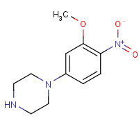 121278-37-3 1-(3-methoxy-4-nitrophenyl)piperazine chemical structure