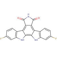 152628-19-8 12,13-Dihydro-2,10-difluoro-5H-Indolo[2,3-a]pyrrolo[3,4-c]carbazole-5,7(6H)-dione chemical structure