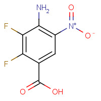 284030-57-5 4-AMINO-2,3-DIFLUORO-5-NITROBENZOIC ACID chemical structure