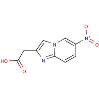 59128-18-6 2-(6-nitroimidazo[1,2-a]pyridin-2-yl)acetic acid chemical structure