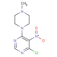 154418-73-2 4-Chloro-6-(4-methylpiperazin-1-yl)-5-nitropyrimidine chemical structure