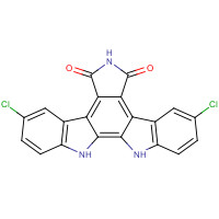 118458-60-9 12,13-Dihydro-3,9-dichloro-5H-Indolo[2,3-a]pyrrolo[3,4-c]carbazole-5,7(6H)-dione chemical structure
