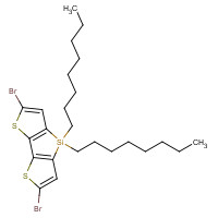 1160106-14-8 2,6-Dibromo-4,4-dioctyl-4H-silolo[3,2-b:4,5-b']dithiophene chemical structure