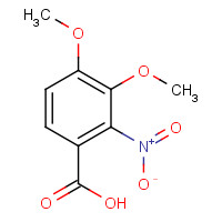 79025-28-8 3,4-dimethoxy-2-nitrobenzoic acid chemical structure