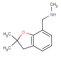 868755-46-8 1-(2,2-dimethyl-3H-1-benzofuran-7-yl)-N-methylmethanamine chemical structure