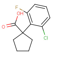 214263-03-3 1-(2-chloro-6-fluorophenyl)cyclopentane-1-carboxylic acid chemical structure