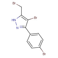 1240302-92-4 4-bromo-5-(bromomethyl)-3-(4-bromophenyl)-1H-pyrazole chemical structure