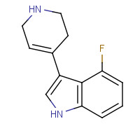 185255-80-5 4-fluoro-3-(1,2,3,6-tetrahydropyridin-4-yl)-1H-indole chemical structure