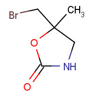 73833-65-5 5-(bromomethyl)-5-methyl-1,3-oxazolidin-2-one chemical structure