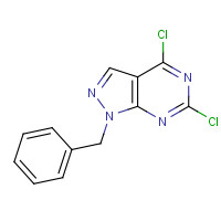 50270-30-9 1-benzyl-4,6-dichloropyrazolo[3,4-d]pyrimidine chemical structure