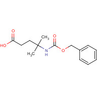 145485-74-1 4-methyl-4-(phenylmethoxycarbonylamino)pentanoic acid chemical structure