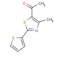 56421-61-5 1-(4-methyl-2-thiophen-2-yl-1,3-thiazol-5-yl)ethanone chemical structure