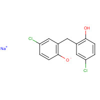 10254-48-5 sodium;4-chloro-2-[(5-chloro-2-hydroxyphenyl)methyl]phenolate chemical structure