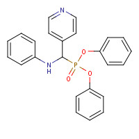 3360-72-3 N-[diphenoxyphosphoryl(pyridin-4-yl)methyl]aniline chemical structure