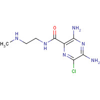119646-69-4 3,5-diamino-6-chloro-N-[2-(methylamino)ethyl]pyrazine-2-carboxamide chemical structure