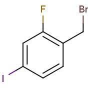 85510-81-2 1-(bromomethyl)-2-fluoro-4-iodobenzene chemical structure