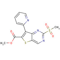 1462950-46-4 methyl 2-methylsulfonyl-7-pyridin-2-ylthieno[3,2-d]pyrimidine-6-carboxylate chemical structure