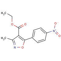 91956-02-4 ethyl 3-methyl-5-(4-nitrophenyl)-1,2-oxazole-4-carboxylate chemical structure