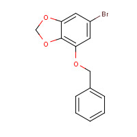 852123-08-1 6-bromo-4-phenylmethoxy-1,3-benzodioxole chemical structure