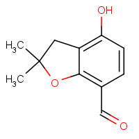 664364-64-1 4-hydroxy-2,2-dimethyl-3H-1-benzofuran-7-carbaldehyde chemical structure