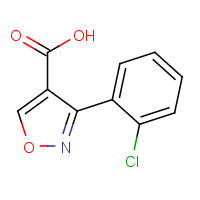 1173711-32-4 3-(2-chlorophenyl)-1,2-oxazole-4-carboxylic acid chemical structure