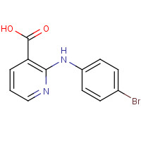 57978-43-5 2-(4-bromoanilino)pyridine-3-carboxylic acid chemical structure