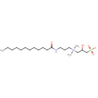 68139-30-0 3-[3-(dodecanoylamino)propyl-dimethylazaniumyl]-2-hydroxypropane-1-sulfonate chemical structure