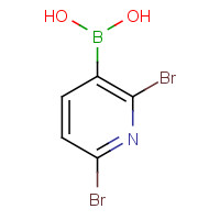 1256355-52-8 (2,6-dibromopyridin-3-yl)boronic acid chemical structure