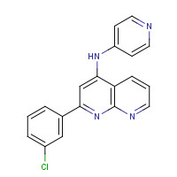 1330531-44-6 2-(3-chlorophenyl)-N-pyridin-4-yl-1,8-naphthyridin-4-amine chemical structure