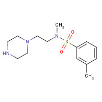 295790-52-2 N,3-dimethyl-N-(2-piperazin-1-ylethyl)benzenesulfonamide chemical structure