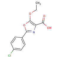 887248-50-2 2-(4-chlorophenyl)-5-ethoxy-1,3-oxazole-4-carboxylic acid chemical structure