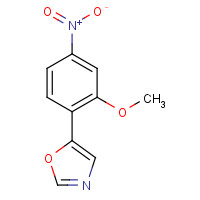 198821-78-2 5-(2-methoxy-4-nitrophenyl)-1,3-oxazole chemical structure