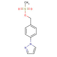 1186485-14-2 (4-pyrazol-1-ylphenyl)methyl methanesulfonate chemical structure
