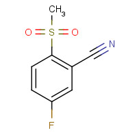 1379097-18-3 5-fluoro-2-methylsulfonylbenzonitrile chemical structure