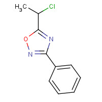 90772-88-6 5-(1-chloroethyl)-3-phenyl-1,2,4-oxadiazole chemical structure