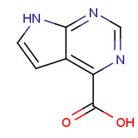 1005206-17-6 7H-pyrrolo[2,3-d]pyrimidine-4-carboxylic acid chemical structure