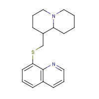 780792-70-3 8-(2,3,4,6,7,8,9,9a-octahydro-1H-quinolizin-1-ylmethylsulfanyl)quinoline chemical structure