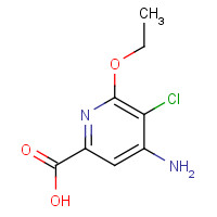 904311-15-5 4-amino-5-chloro-6-ethoxypyridine-2-carboxylic acid chemical structure