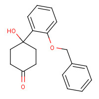 218776-61-5 4-hydroxy-4-(2-phenylmethoxyphenyl)cyclohexan-1-one chemical structure