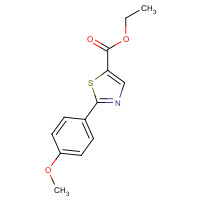 61335-96-4 ethyl 2-(4-methoxyphenyl)-1,3-thiazole-5-carboxylate chemical structure